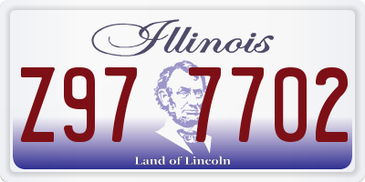 IL license plate Z977702