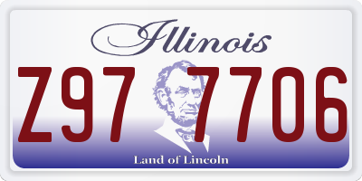 IL license plate Z977706