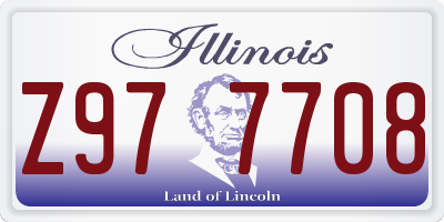IL license plate Z977708