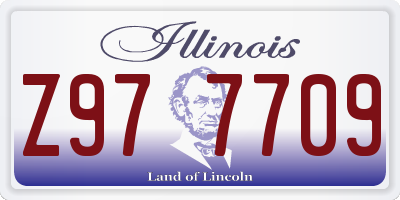 IL license plate Z977709