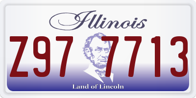 IL license plate Z977713
