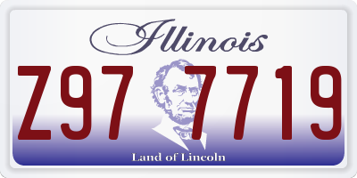 IL license plate Z977719