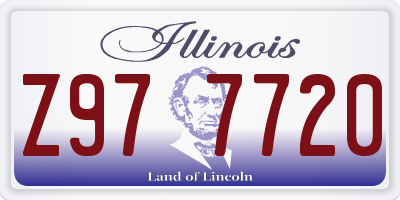 IL license plate Z977720