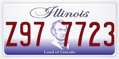 IL license plate Z977723