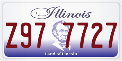 IL license plate Z977727