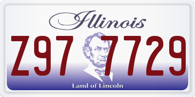 IL license plate Z977729