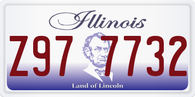IL license plate Z977732