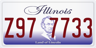 IL license plate Z977733