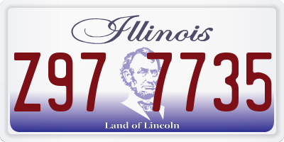 IL license plate Z977735