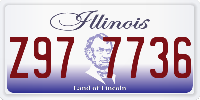 IL license plate Z977736