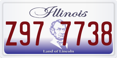 IL license plate Z977738