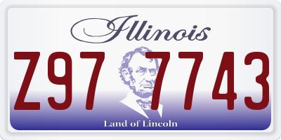 IL license plate Z977743