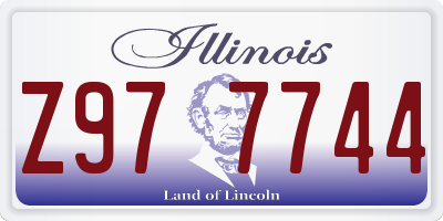 IL license plate Z977744