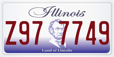 IL license plate Z977749