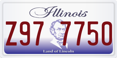 IL license plate Z977750