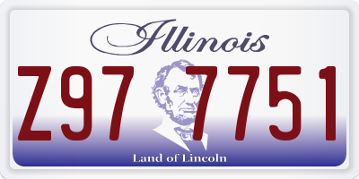 IL license plate Z977751