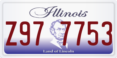 IL license plate Z977753