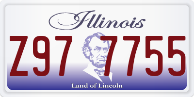 IL license plate Z977755