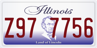 IL license plate Z977756
