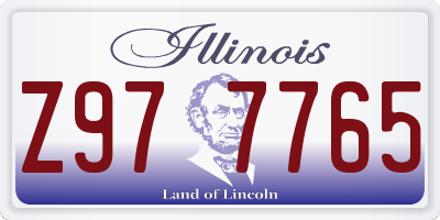 IL license plate Z977765