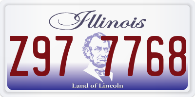 IL license plate Z977768