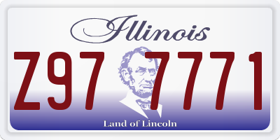 IL license plate Z977771