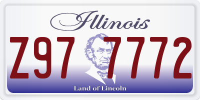 IL license plate Z977772