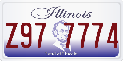 IL license plate Z977774