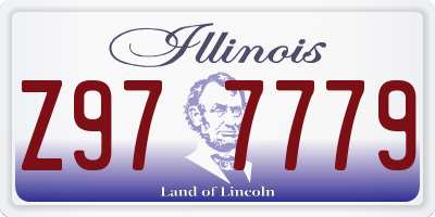 IL license plate Z977779