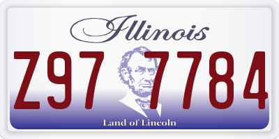 IL license plate Z977784