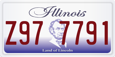 IL license plate Z977791