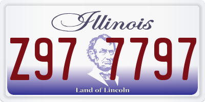 IL license plate Z977797