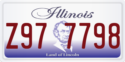 IL license plate Z977798