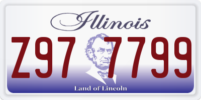 IL license plate Z977799
