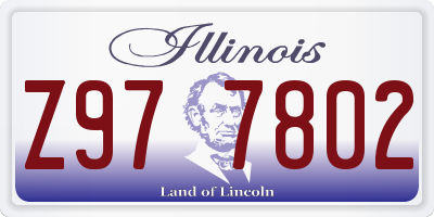 IL license plate Z977802
