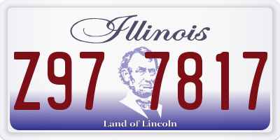 IL license plate Z977817