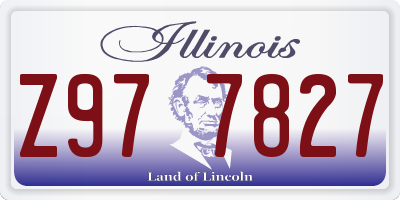 IL license plate Z977827