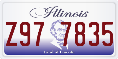 IL license plate Z977835