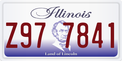 IL license plate Z977841
