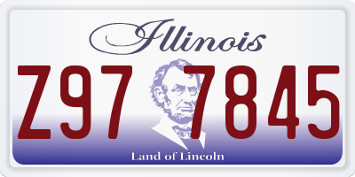 IL license plate Z977845
