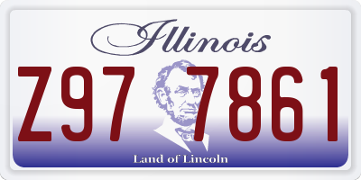 IL license plate Z977861