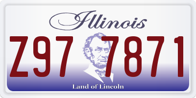 IL license plate Z977871