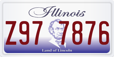 IL license plate Z977876