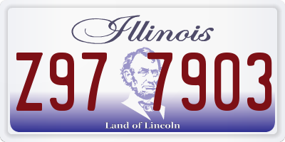 IL license plate Z977903
