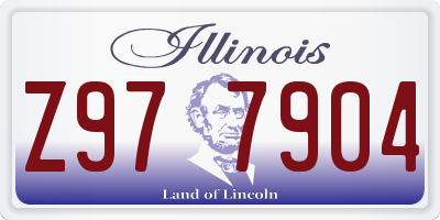 IL license plate Z977904
