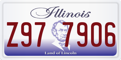 IL license plate Z977906