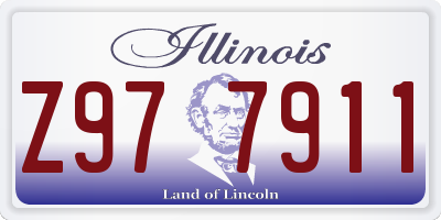 IL license plate Z977911