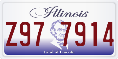 IL license plate Z977914
