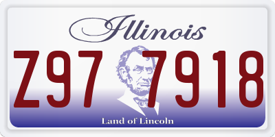 IL license plate Z977918
