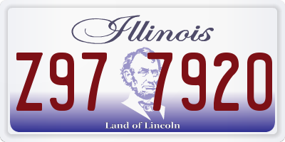 IL license plate Z977920